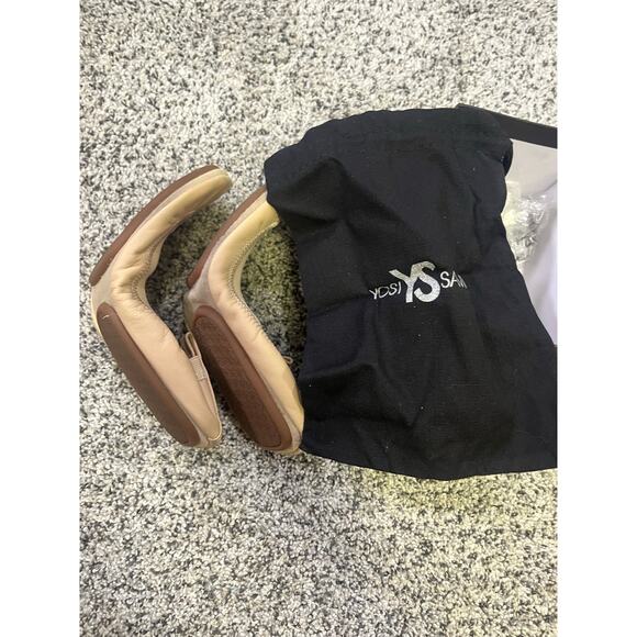 Yosi Samra Samara Foldable Ballet Flat in Nude Leather, Size 6‎ Commute Workwear - Picture 9 of 11